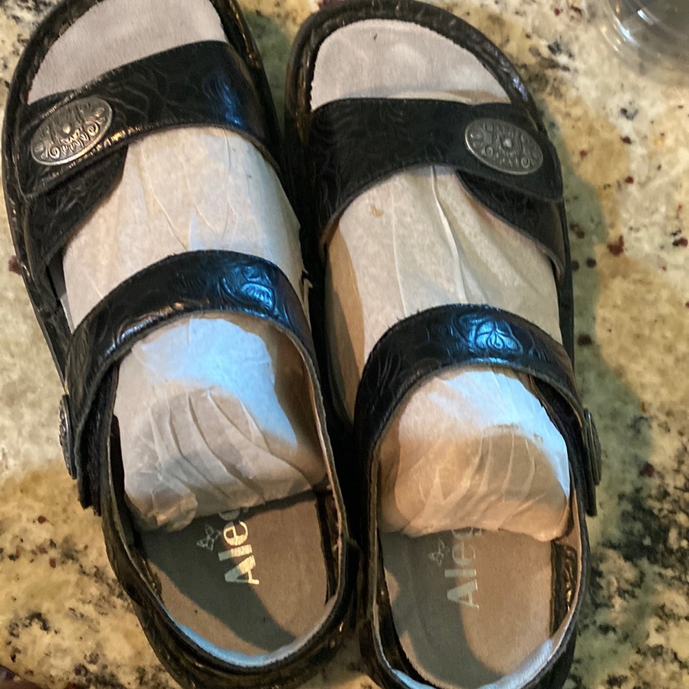 Alegria PG Lite cowboy tar black Karmen Slip-On Sandal